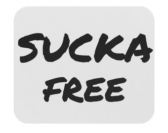 Sucka Free Mouse Pad | Stylish Rectangle Mousepad, Office Gift, Gamer Accessories, Desk Decor, Unique Gift Idea