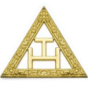 Masonic Royal Arch Jewel - Royal Arch Gold Plated Freemason Regalia