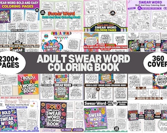 Adult Swear Word Coloring Book, 2300+ Pages (Digital Download)