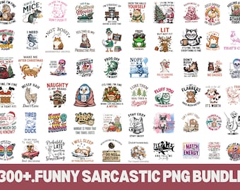 Funny Sarcastic PNG Bundle, Adult Humor Graphics (Digital Download)