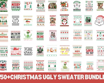 150+ Christmas Ugly Sweater Designs, PNG (Digital Download)