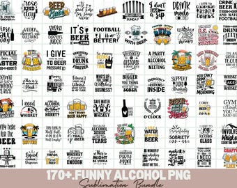 Funny Alcohol Quotes SVG Bundle: Cricut & Silhouette Cut Files (Digital Download)