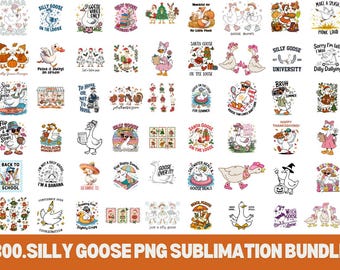Dummer Gans PNG Sublimationspaket, Retro Humor Designs (300+)