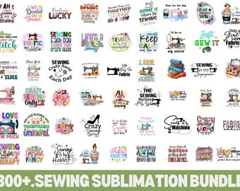 300+ Sewing Designs: Sublimation PNG Bundle (Digital Download)