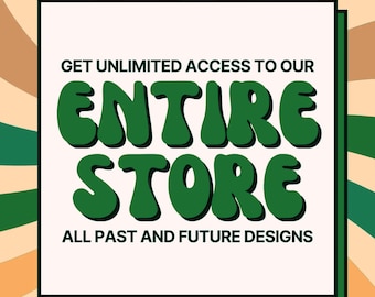 Accès complet à la boutique : méga lot de motifs sublimation (PNG, SVG, EPS) téléchargement numérique