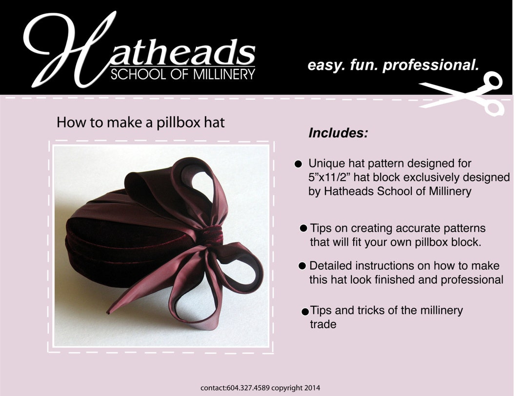 How to Make a Pillbox Hat Etsy