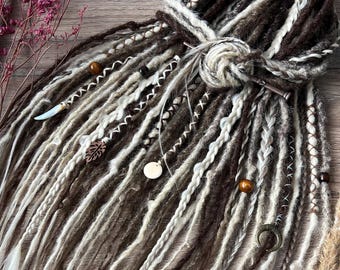 Ombre Brown to Blonde Synthetic Dreads: Boho Crochet Dreadlock Extensions