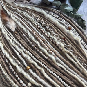 Boho Ash Blonde Wavy Dreadlocks: Synthetic Crochet Hair Extensions