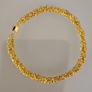 Handmade Byzantine Micromaille Bracelet