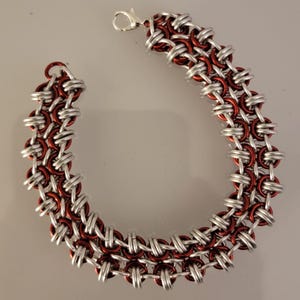 Handmade Gridlock Byzantine Chainmaille Bracelet