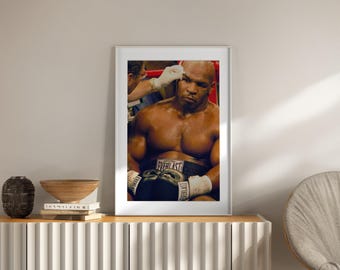 Mike Tyson Fight Printable Poster, Digital Boxing Wall Art for Home Gym or Man Cave, Vintage Sports Decor Gift for Retro Fight Enthusiasts
