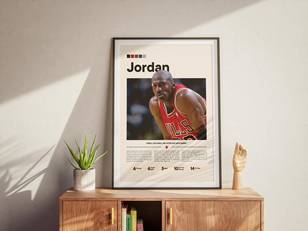 Michael Jordan Basketball Poster Bulls Wall Art (digital Download) Etsy — free download