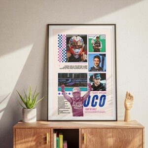 Póster de F1 de Esteban Ocon: Arte mural de Alpine/Renault Racing (Descarga digital)
