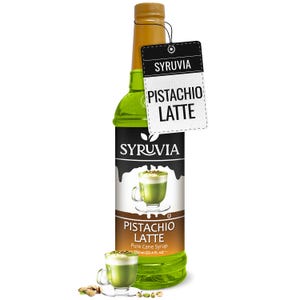 Syruvia Pistachio Latte Syrup for Coffee 25.4 fl oz Premium Coffee Flavoring Syrup