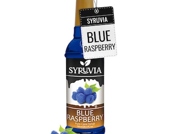 Syruvia Blue Raspberry Syrup for Drinks 25.4 fl oz Blue Raspberry Flavoring Syrup