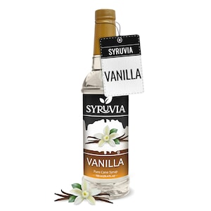 Syruvia Vanilla Syrup for Coffee 25.4 fl oz Vanilla Flavored Coffee Syrup