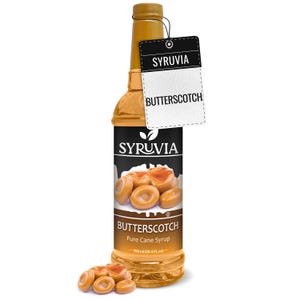 Syruvia Butterscotch Syrup for Coffee 25.4 fl oz Premium Coffee Flavoring Syrup