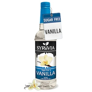 Syruvia Sugar Free Vanilla Syrup for Coffee 25.4 fl oz Premium Coffee Flavoring Syrup