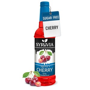Syruvia Sugar Free Cherry Syrup for Drinks 25.4 fl oz Cherry Flavoring Syrup