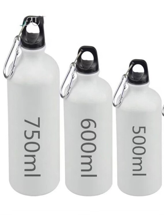 600 Ml Blank Sublimation Aluminum Sports Bottles 4 Pack, Sublimation Water  Bottle, 600 Ml Sports Water Bottle With Carabiner Clip 