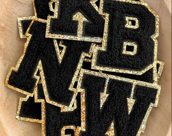 Iron On Chenille Letters, Iron on Varsity Letters, Chenille Varsity Letters, Iron on Letter Patches, Chenille Varsity Letter Patches