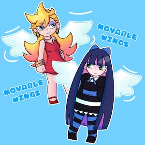 PASWG Panty + Stocking [Movable Wings/Glitter Keychains]