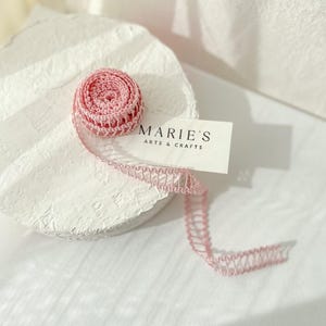 pizzo rosa per baby shower, decorazione nuziale, confezione regalo, bordo in pizzo, giocattolo in miniatura, materiale per cucire fai da te, fiocco, nastro, pizzo