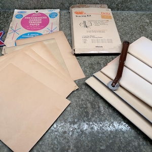 Penn Dressmakers Carbon Tracing Paper & Dritz Tracing Kit Wheel + Paper