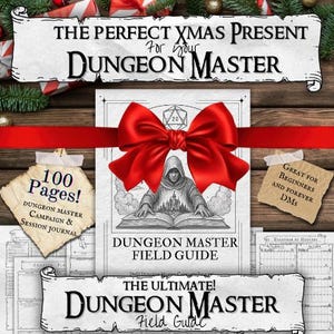 Printable Dungeon Master Campaign Journal, Dungeons and Dragons, For Beginners, Instant PDF download, 5e, RPG, DM, Session Planner