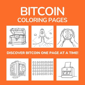 Bitcoin coloring pages I Crypto Currency I 35 Pages I PDF/Printable eBook Download