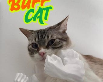 Muscle Arms for Cat | Funny Cat Gift | Pet Costume Accessory | Buff Cat Meme | Multiple Colors