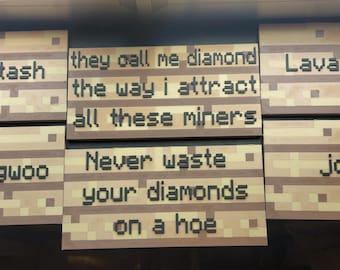 Minecraft Custom Sign | Gift | Toy | Minecraft Movie