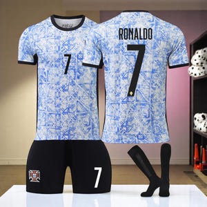 custom Cristiano Ronaldo Portugal Jersey – National Team Soccer Kit for Kids  Adults with Shorts & Socks – No.7 Fan Gear 2025