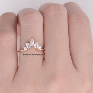 Pear & Marquise Lab Grown Diamond Eternity Band: 14K Gold Wedding Ring