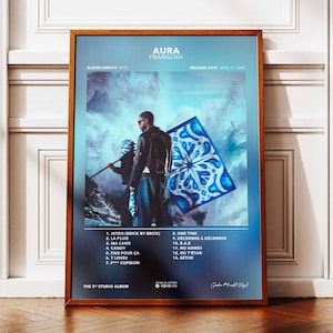 Album Poster Aura Franglish | Poster Franglish Album | Rapper Poster | Album Wall Art Poster | Music Album Poster | French Rap Poster