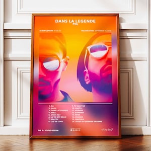 Album Poster In The Legend PNL | Poster PNL Album | Rapper Poster | Album Wall Art Poster | Music Album Poster | French Rap Poster