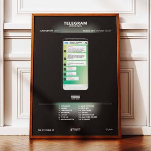 Album Poster Telegram Werenoi | Poster Werenoi Album | Rapper Poster | Album Wall Art Poster | Music Album Poster | French Rap Poster