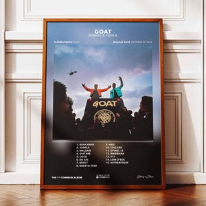 Póster del álbum GOAT Ninho & Niska | Póster de Ninho y Niska | Póster de rapero | Póster de arte mural del álbum | Póster de álbum de música | Póster de rap francés