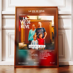 Álbum de carteles de Bigflo y Oli Dream Life | Póster del álbum Bigflo & Oli | Cartel de rap | Póster de arte de pared de álbum | Afiche del álbum de música | Cartel de rap