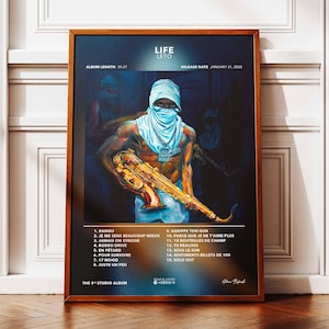 Album Poster Life Leto | Poster Leto Album | Rap Album Poster | Album Wall Art Poster | Music Album Poster | Poster French Rap