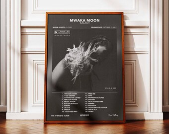 Mwaka Moon Kalash Album Poster | Kalash Album Poster | Rap Album Poster | Album Wall Art | Music Album Poster | French Rapper Poster