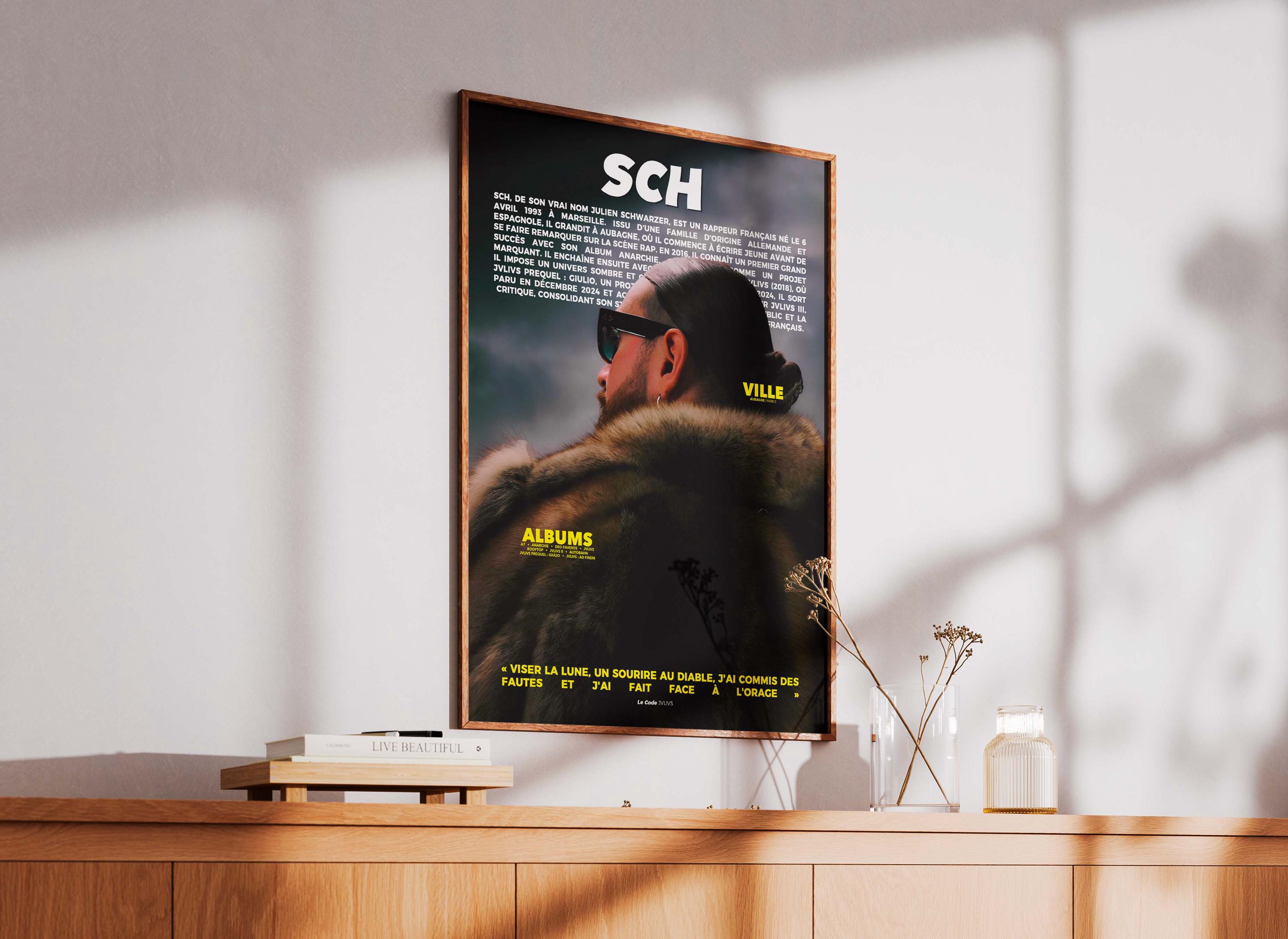 SCH Poster | SCH Poster | SCH Portrait Poster | Music Artist Posters ...