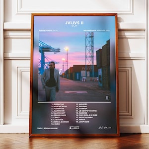 Album Poster JVLIVS 2 SCH | Poster SCH Album | Rap Poster | Album Wall Art Poster | Music Album Poster | Poster French Rap