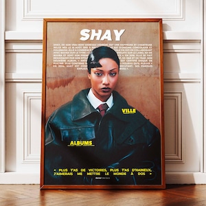 Manifesto Shay | Manifesto di Shay | Manifesto del rapper | Poster di artisti musicali | Poster da parete | Manifesto dell'album musicale | Rap francese