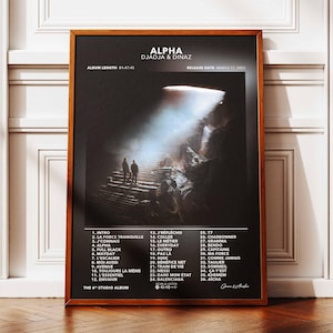 Album Poster Alpha Djadja & Dinaz | Poster Djadja Dinaz | Rapper Poster | Album Wall Art Poster | Music Album Poster | Poster French Rap