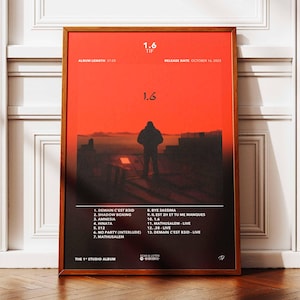 Album Poster 1.6 Tif | Poster Tif Album | Rapper Poster | Album Wall Art Poster | Music Album Poster | French Rap Poster
