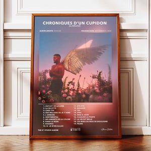 Póster del álbum Crónicas de un Cupido Slimane | Póster Slimane | Póster de rapero | Póster de arte mural | Póster de álbum musical | Póster francés