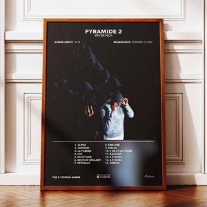 Poster dell'album Piramide 2 Werenoi | Poster dell'album Werenoi | Manifesto del rapper | Poster da parete dell'album | Manifesto dell'album musicale | Manifesto del rap francese