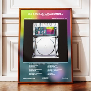 Póster del álbum The Wandering Stars Nekfeu | Cartel Nekfeu | Cartel de rap | Póster de arte de pared de álbum | Afiche del álbum de música | Póster de rap francés