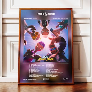 Actualización del cartel del álbum JUL | Afiche Álbum JUL | Cartel de rap | Póster de arte de pared de álbum | Afiche del álbum de música | Póster de rap francés